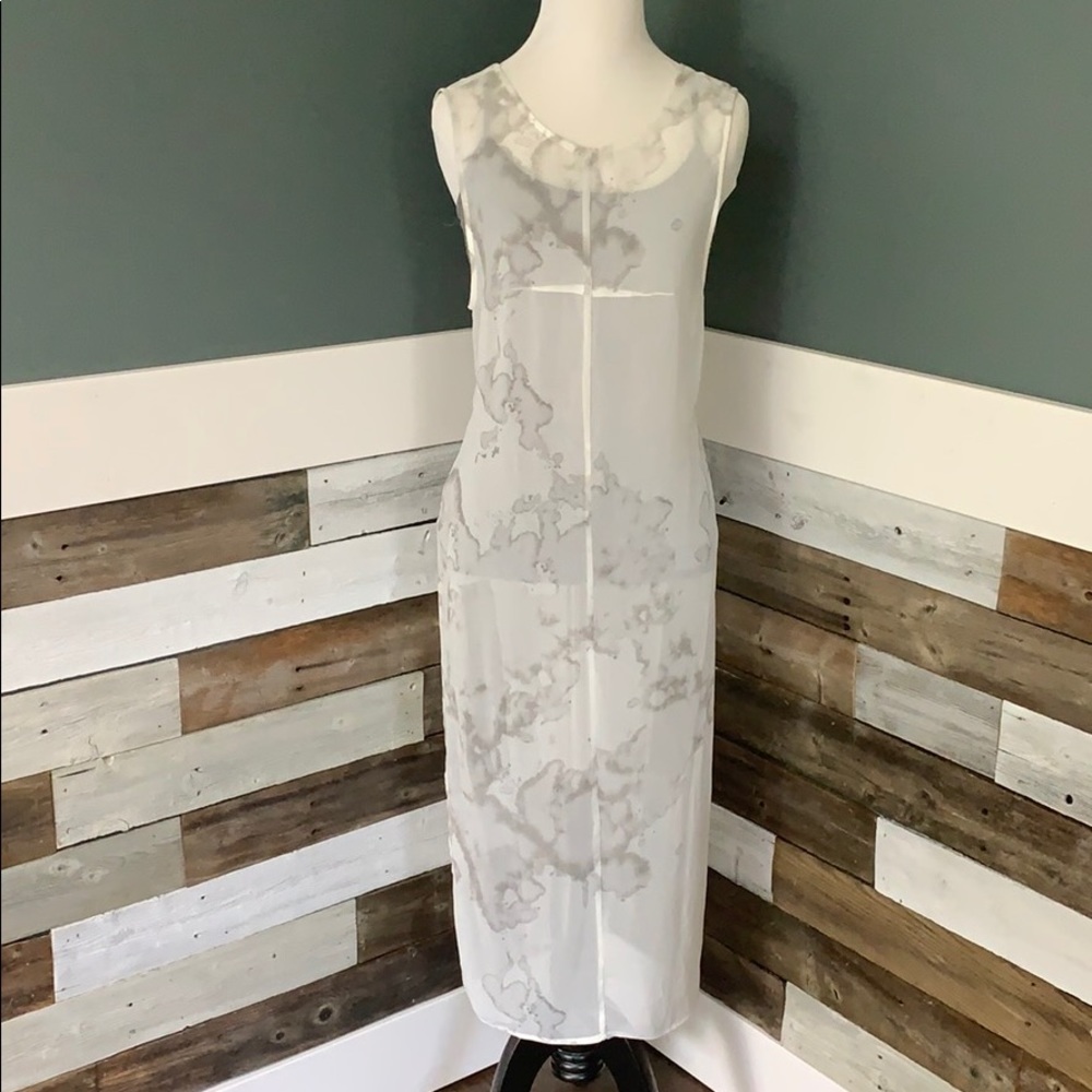 Long Sheer Watercolor Tank